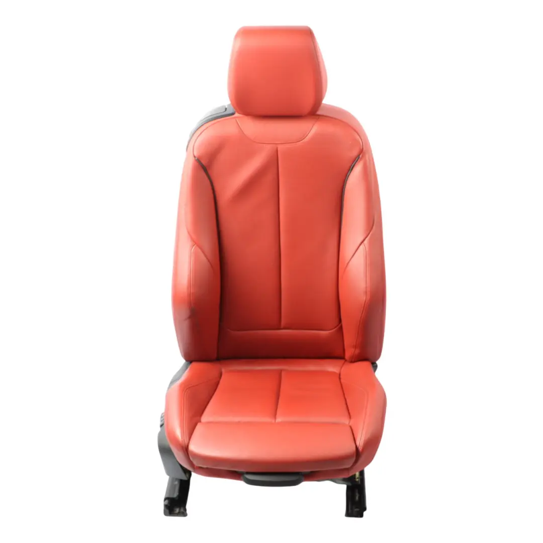 Front Right O/S Sport Heated Memory Leather Dakota Coral Red to BMW F22 Coupe Seat with Part number 7319598 BMW F22 Coupe Seat Front Right O/S Sport Heated Memory Leather Dakota Coral Red - SKU RHD-7319598-2 - Part number 7319598