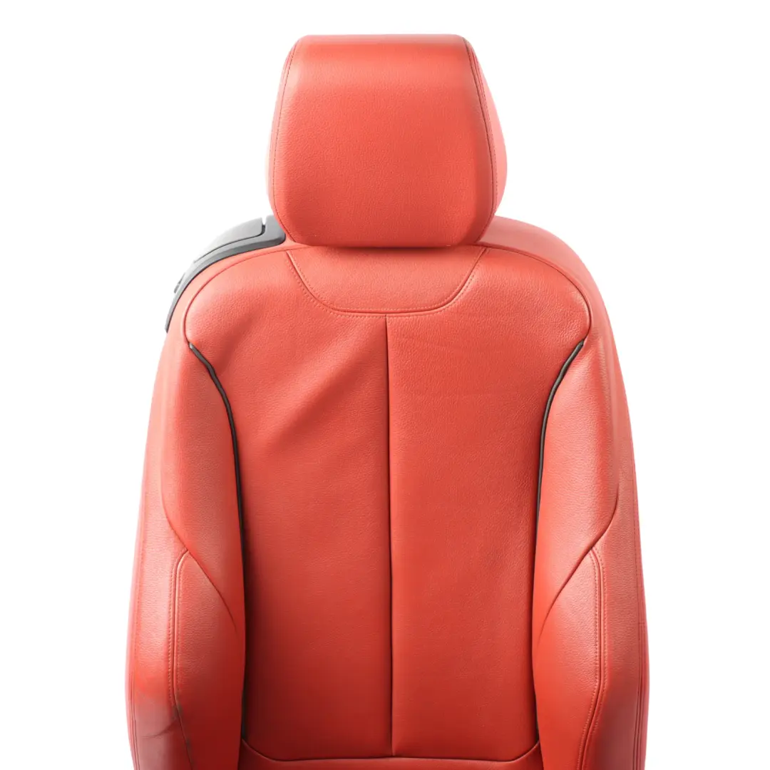 Front Right O/S Sport Heated Memory Leather Dakota Coral Red to BMW F22 Coupe Seat with Part number 7319598 BMW F22 Coupe Seat Front Right O/S Sport Heated Memory Leather Dakota Coral Red - SKU RHD-7319598-2 - Part number 7319598