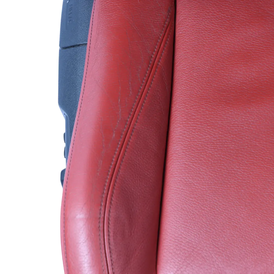Front Right O/S Sport Heated Memory Leather Dakota Coral Red to BMW F22 Coupe Seat with Part number 7319598 BMW F22 Coupe Seat Front Right O/S Sport Heated Memory Leather Dakota Coral Red - SKU RHD-7319598-2 - Part number 7319598