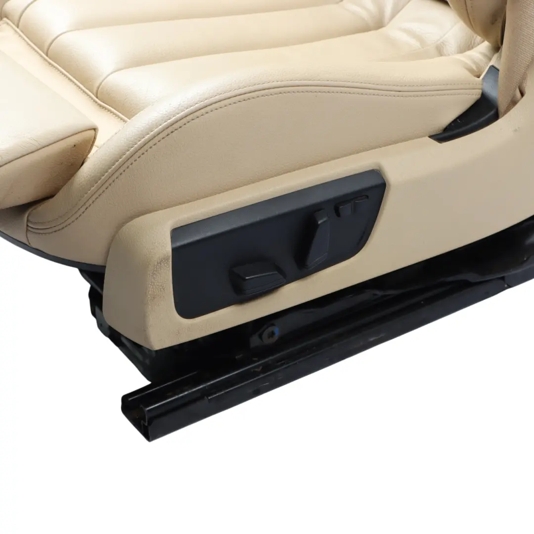 Front Left N/S Heated Leather Dakota Beige Exclusive Seam to BMW F33 Sport Seat with Part number 7340013 BMW F33 Sport Seat Front Left N/S Heated Leather Dakota Beige Exclusive Seam - SKU RHD-7340013-1 - Part number 7340013