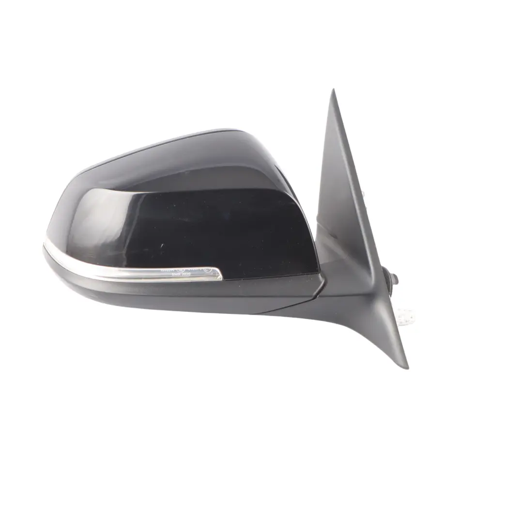  Wing Mirror BMW F30 F31 Heated Right O/S Outside Schwarz 2 Black 668 - SKU RHD-7345656-SCH - Part number 7345656