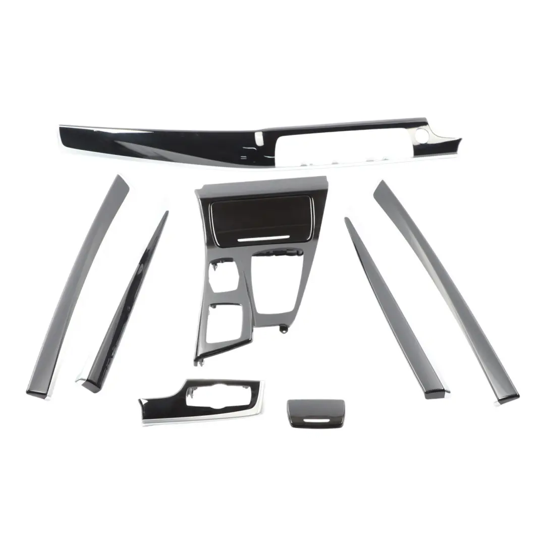 Trim Strip Set BMW F10 F11 Dashboard Console Decor Cover Set Pianolack Black to with Part number 7974744 Trim Strip Set BMW F10 F11 Dashboard Console Decor Cover Set Pianolack Black - SKU RHD-7974744 - Part number 7974744