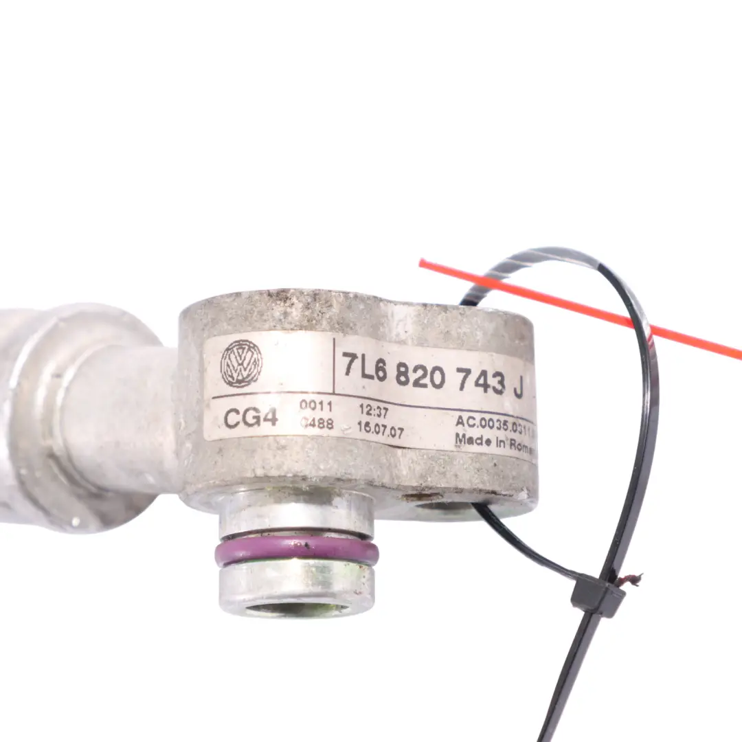 VW Touareg 7L A/C Air Condition Compressor Hose Pipe Line Tube - SKU RHD-7L6820743J - Part number 7L6820743J