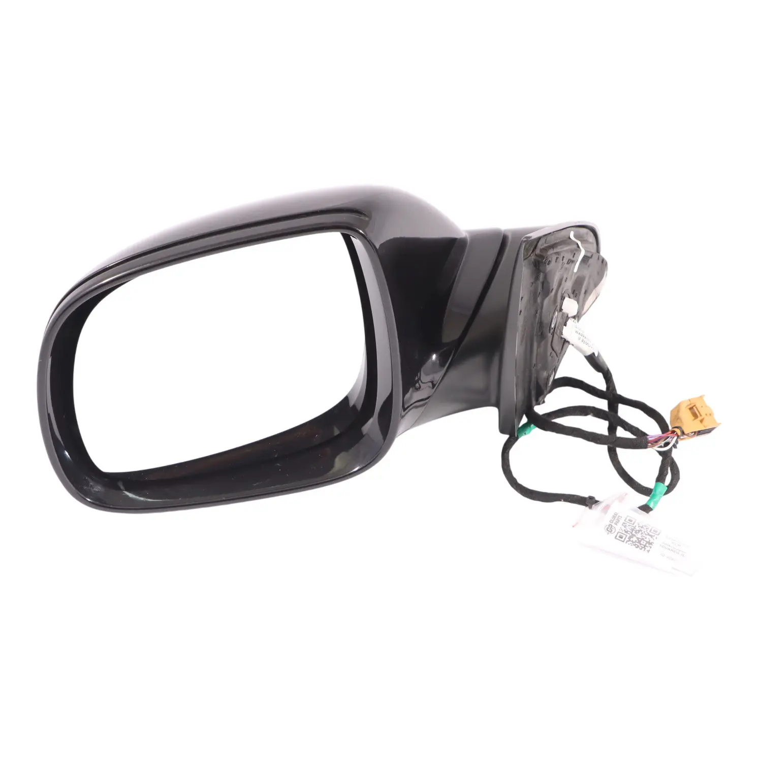 VW Touareg 7L Wing Mirror Heated Power Fold Right O/S Black Magic Pearl - C9Z