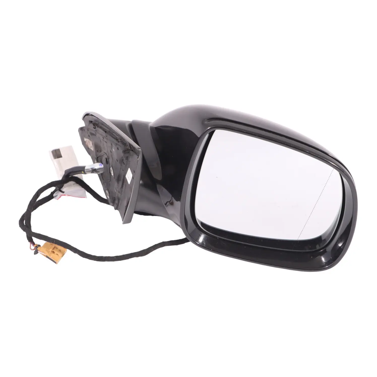 VW Touareg 7L Wing Mirror Heated Power Fold Left N/S Black Magic Pearl - C9Z