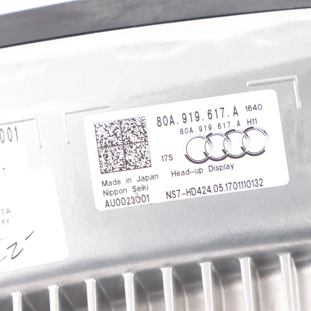 Front Screen HUD Windscreen Head Up Head-up Projection to Audi SQ5 FY with Part number 80A919617A Audi SQ5 FY Front Screen HUD Windscreen Head Up Head-up Projection - SKU RHD-80A919617A - Part number 80A919617A