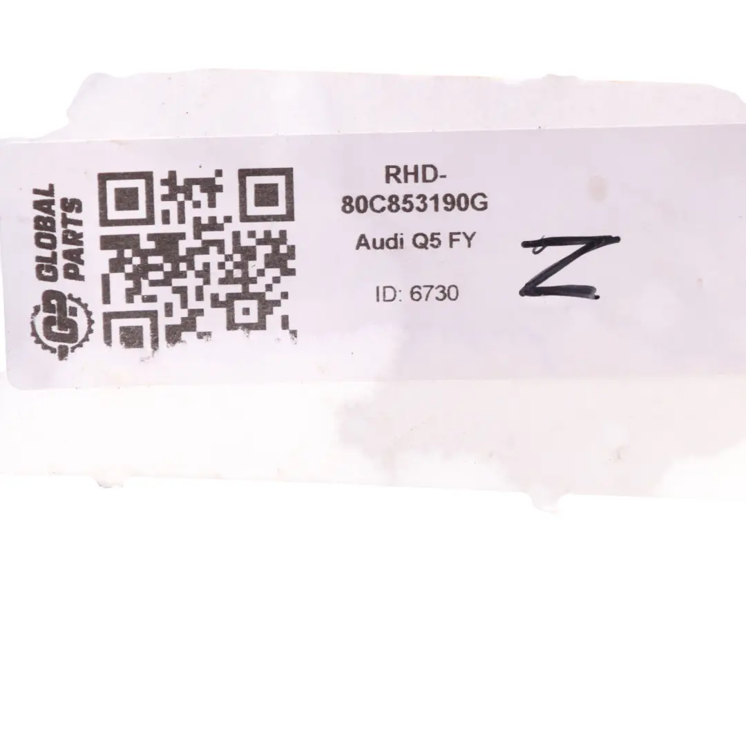 Trim Dashboard Silver Brushed Aluminium Right O/S to Audi Q5 FY Cover with Part number 80C853190G Audi Q5 FY Cover Trim Dashboard Silver Brushed Aluminium Right O/S - SKU RHD-80C853190G - Part number 80C853190G