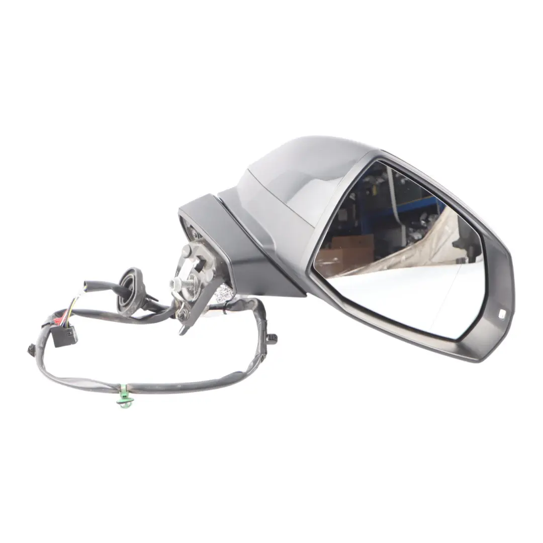 Audi Q5 FY Door Wing Mirror Heated Right O/S Mythical Black - Y9T - SKU RHD-80C857410C-MYB - Part number 80C857410C