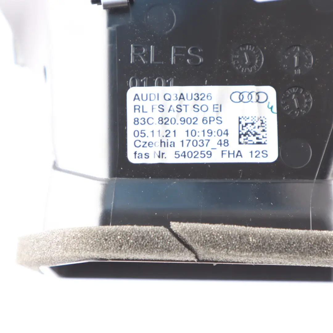 Vent Dashboard Grille Air Ventilation Driver Side to Audi Q3 F3 Air with Part number 83C820902 Audi Q3 F3 Air Vent Dashboard Grille Air Ventilation Driver Side - SKU RHD-83C820902 - Part number 83C820902