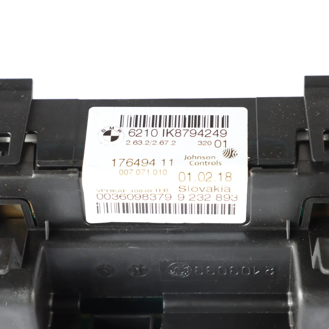 Instrument Cluster Speedometer Clocks Manual MPH 8794249 to BMW F30 F31 F32 Petrol with Part number 8718266 BMW F30 F31 F32 Petrol Instrument Cluster Speedometer Clocks Manual MPH 8794249 - SKU RHD-8718266-2 - Part number 8718266