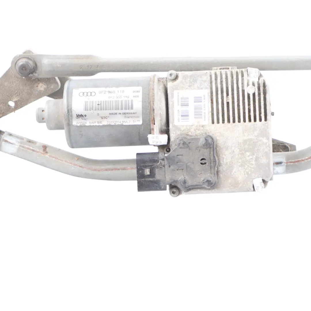 Audi A5 8F Wiper Linkage System Front Windscreen Windshield Motor - SKU RHD-8F2955023A - Part number 8F2955023A