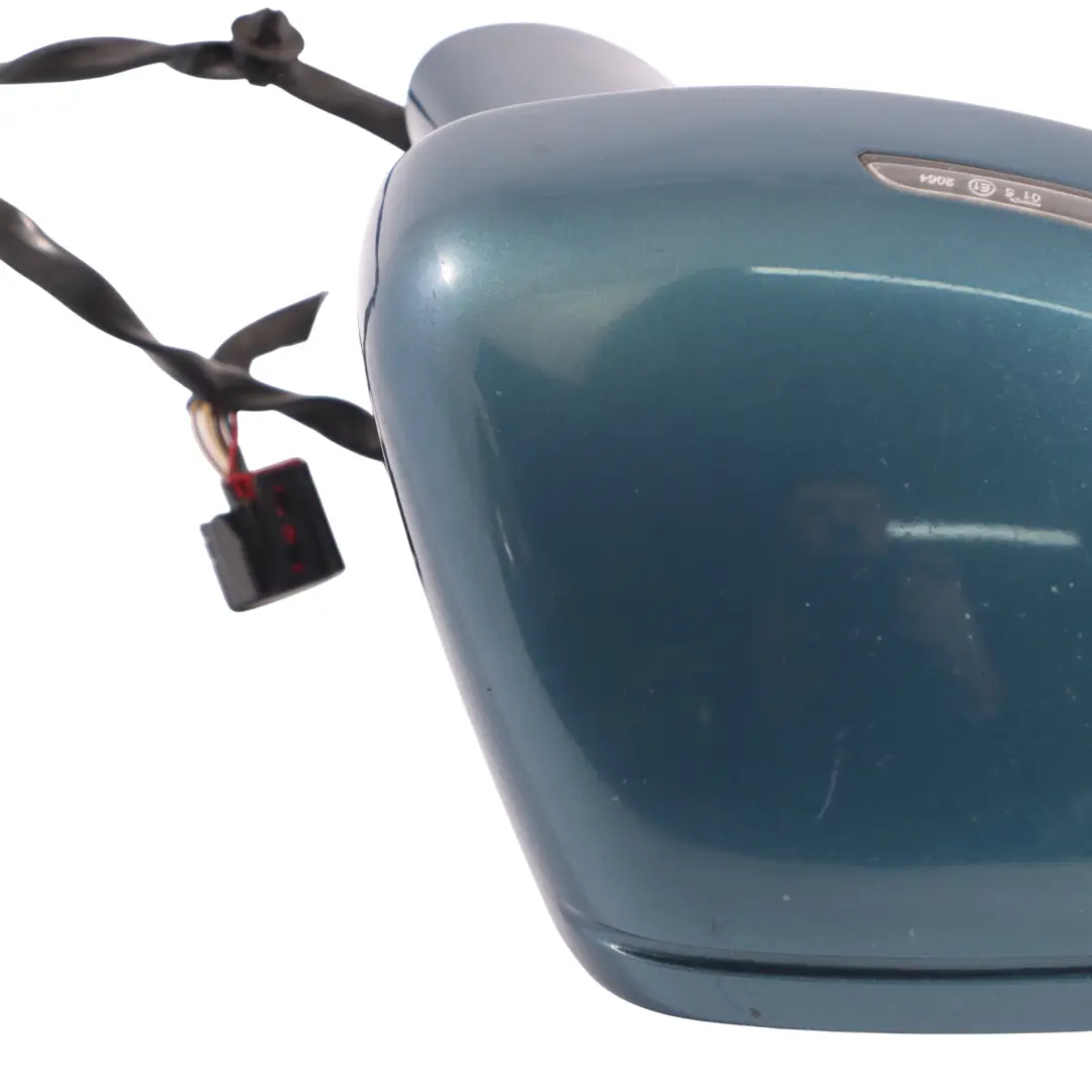 Door Wing Mirror Right O/S Petrol Blue Pearl - X5Z to Audi TT 8J Coupe with Part number 8J0857502A Audi TT 8J Coupe Door Wing Mirror Right O/S Petrol Blue Pearl - X5Z - SKU RHD-8J0857502A-PEB - Part number 8J0857502A