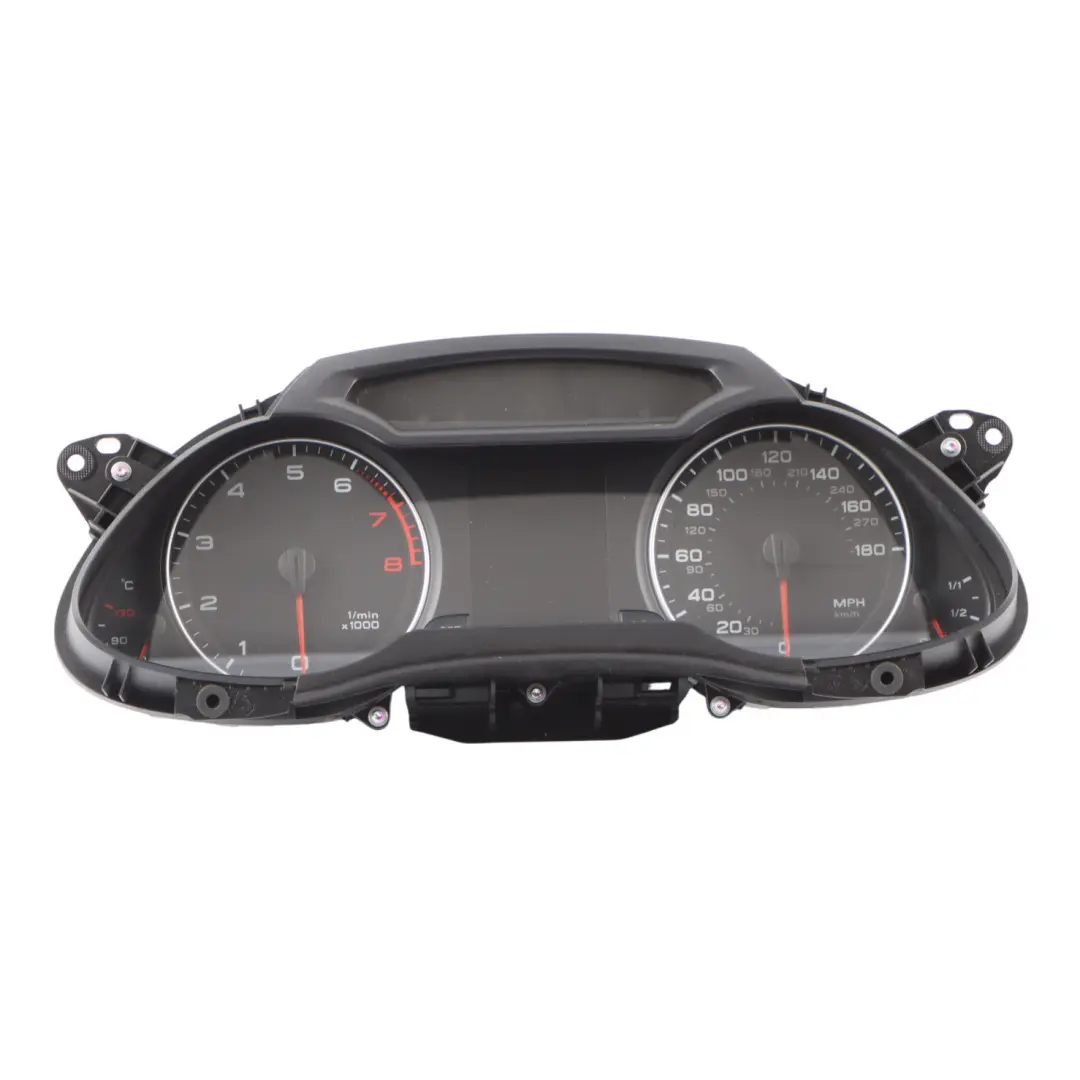 Instrument Cluster Speedometer Clocks Manual to Audi A4 B8 Petrol with Part number 8K0920980X Audi A4 B8 Petrol Instrument Cluster Speedometer Clocks Manual - SKU RHD-8K0920980X - Part number 8K0920980X