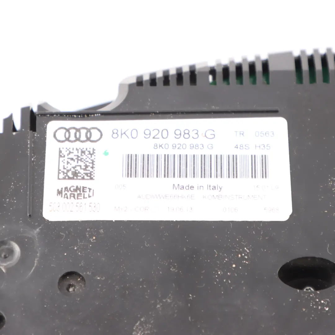 Instrument Cluster Speedo Meter Clock Automatic to Audi A4 B8 Diesel with Part number 8K0920983G Audi A4 B8 Diesel Instrument Cluster Speedo Meter Clock Automatic - SKU RHD-8K0920983G - Part number 8K0920983G