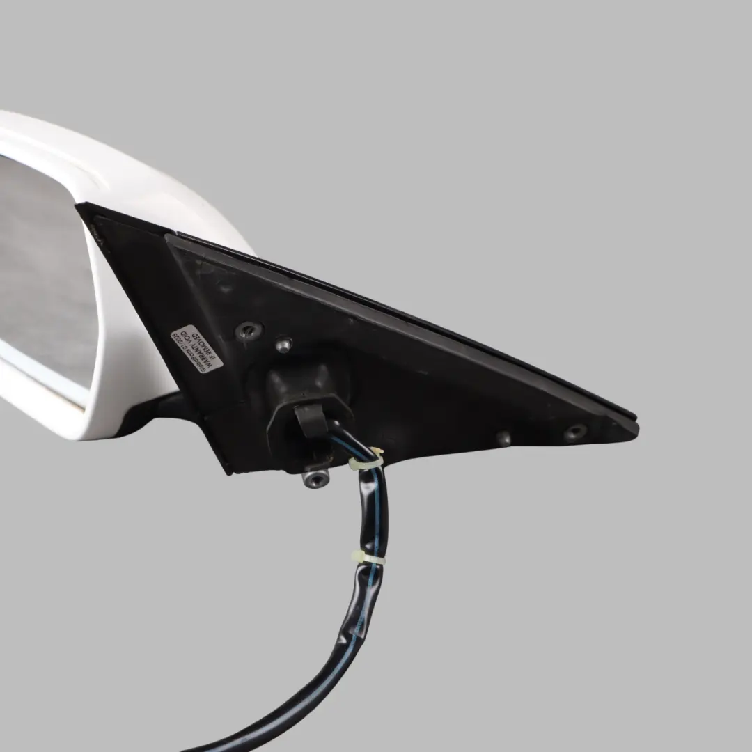 Audi A4 B8 Door Left N/S Mirror Wing Electric Ibis White Y9C - SKU RHD-8K2857409AF-IWH - Part number 8K2857409AF