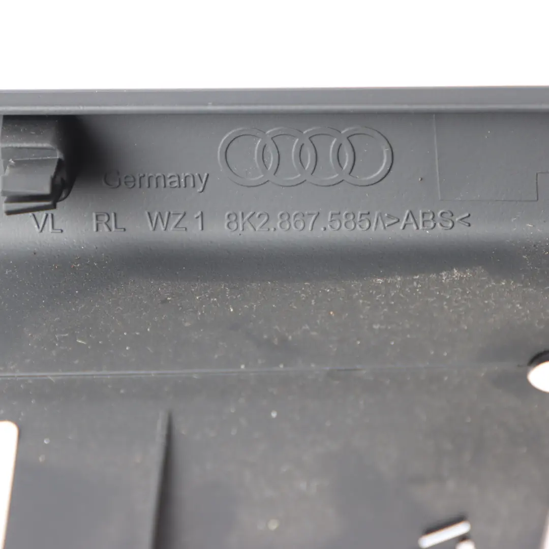 Front Door Inner Arm Rest Handle Trim Panel Left N/S to Audi A4 B8 with Part number 8K2867585 Audi A4 B8 Front Door Inner Arm Rest Handle Trim Panel Left N/S - SKU RHD-8K2867585 - Part number 8K2867585