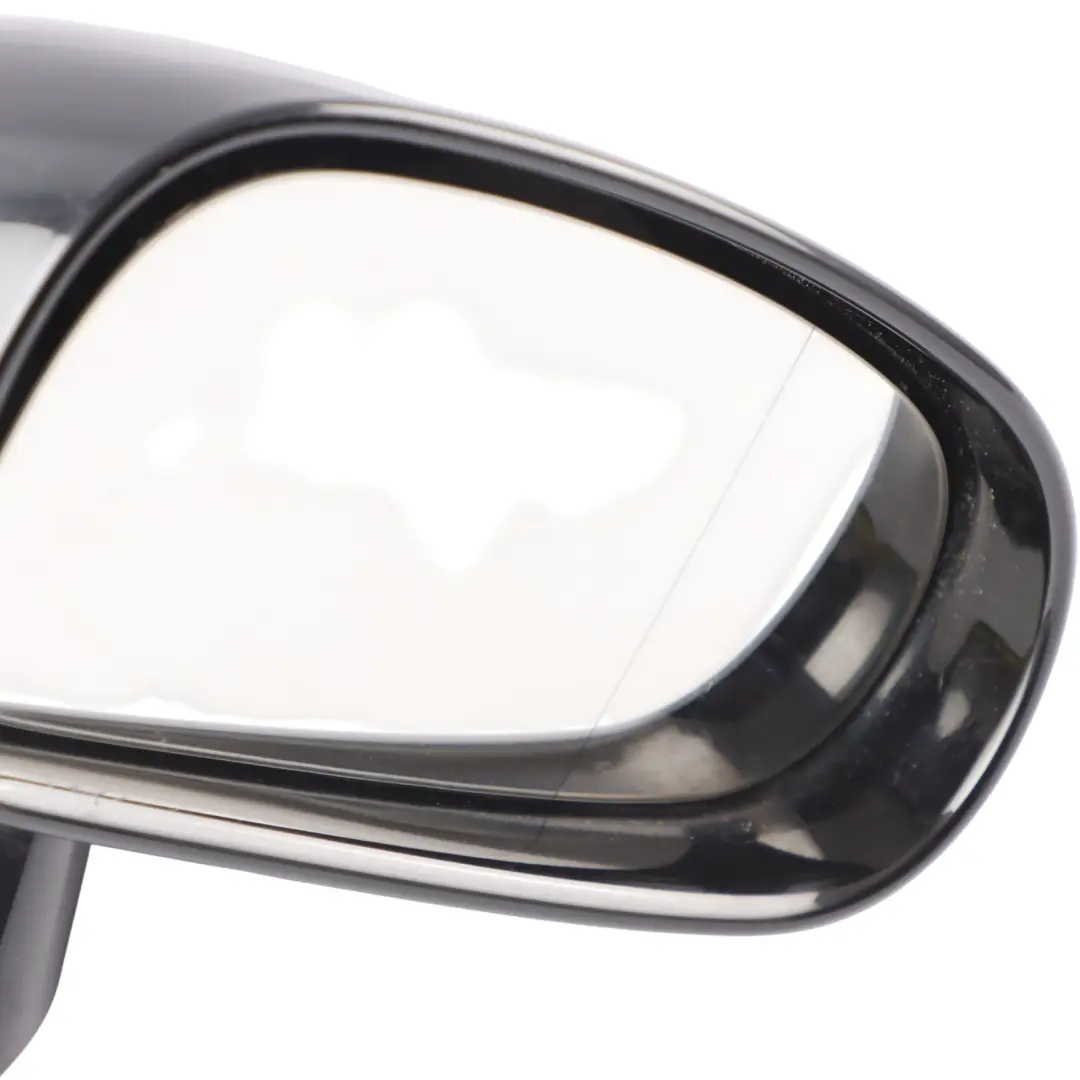 Audi TT Mk1 8N Door Wing Mirror Right O/S Heated Brilliant Black - Y9B - SKU RHD-8N0857528-BBL - Part number 8N0857528