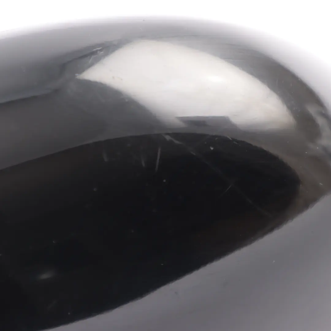 Audi TT Mk1 8N Door Wing Mirror Right O/S Heated Brilliant Black - Y9B - SKU RHD-8N0857528-BBL - Part number 8N0857528