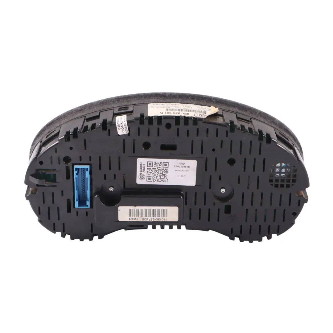 Audi A3 8P Diesel Instrument Cluster Speedometer Clocks Manual - SKU RHD-8P0920981K - Part number 8P0920981K