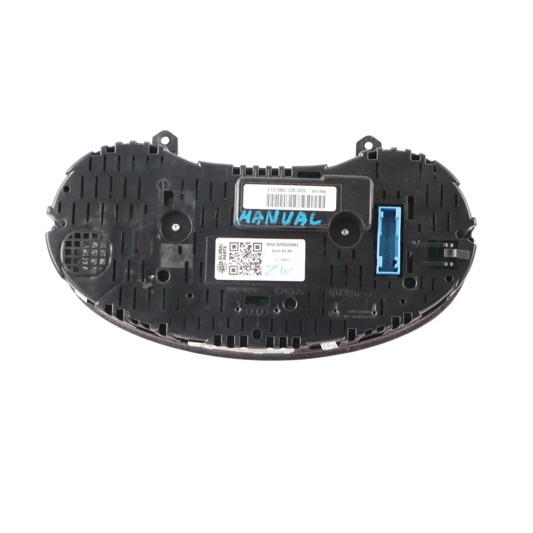Audi A3 8V Diesel Manual Instrument Cluster Speedometer Clocks - SKU RHD-8P0920983 - Part number 8P0920983