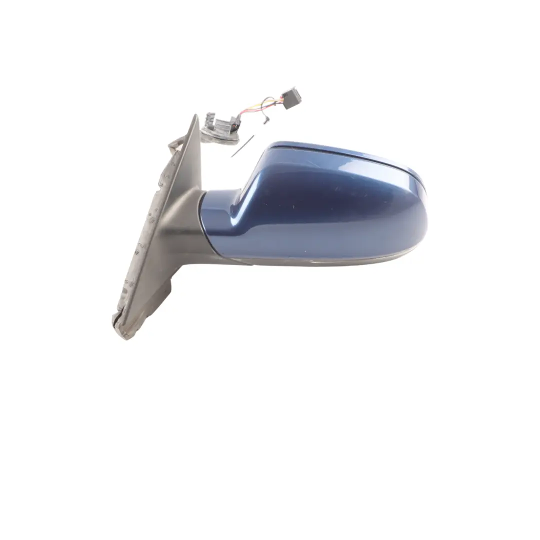 Audi A3 8P Wing Mirror Meteor Left N/S Scuba Blue Metallic - X5Q - SKU RHD-8P2858531GB-SCB - Part number 8P2858531GB