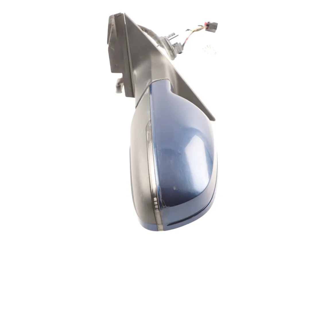 Audi A3 8P Wing Mirror Meteor Left N/S Scuba Blue Metallic - X5Q - SKU RHD-8P2858531GB-SCB - Part number 8P2858531GB