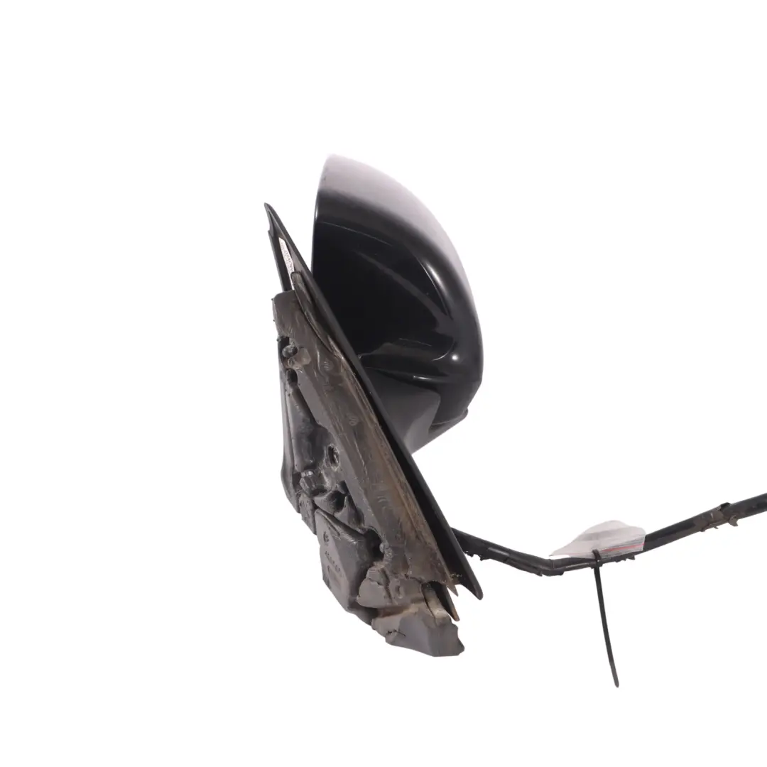Audi A3 8P Front Electric Wing Mirror Left N/S Brilliant Black Y9B - SKU RHD-8P2858531H-BBL - Part number 8P2858531H