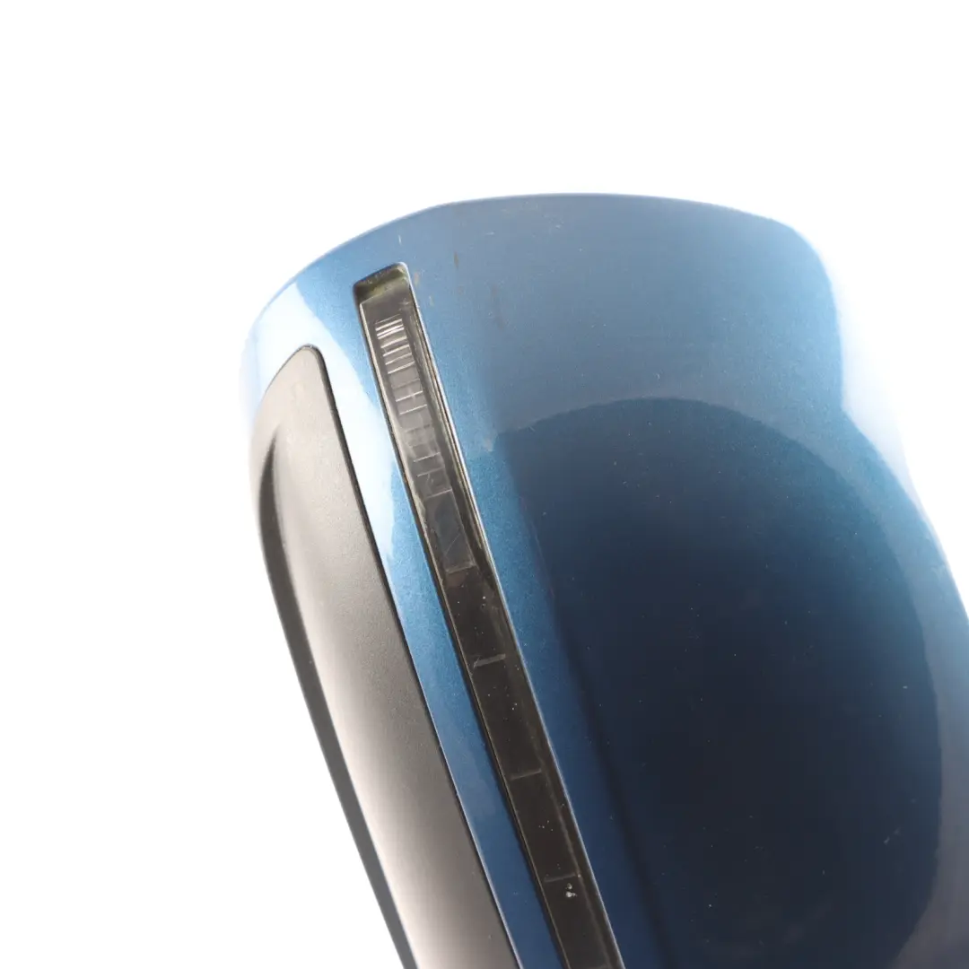Audi A3 8P Wing Mirror Glass Door Right O/S Aruba Blue Pearl - X5V - SKU RHD-8P2858532EB-ARB - Part number 8P2858532EB