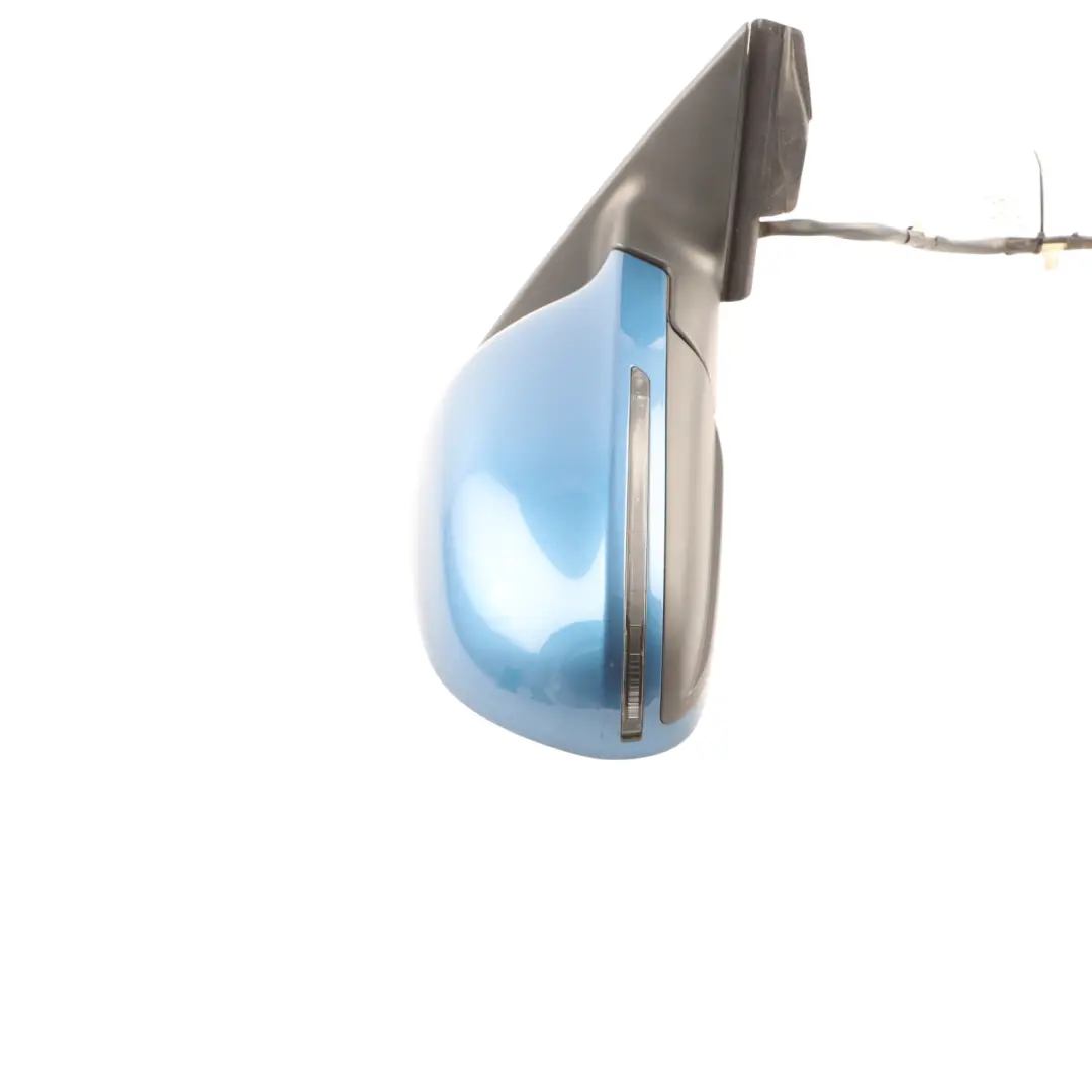 Audi A3 8P Wing Mirror Glass Door Right O/S Aruba Blue Pearl - X5V - SKU RHD-8P2858532EB-ARB - Part number 8P2858532EB