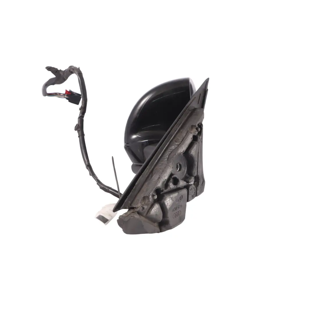 Audi A3 8P Front Electric Wing Mirror Right O/S Brilliant Black Y9B - SKU RHD-8P2858532H-BBL - Part number 8P2858532H