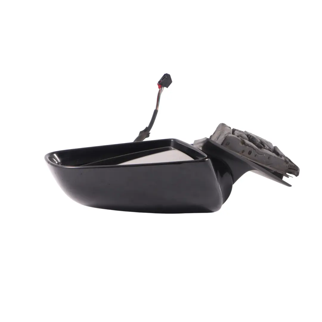 Audi A3 8P Front Electric Wing Mirror Right O/S Brilliant Black Y9B - SKU RHD-8P2858532H-BBL - Part number 8P2858532H