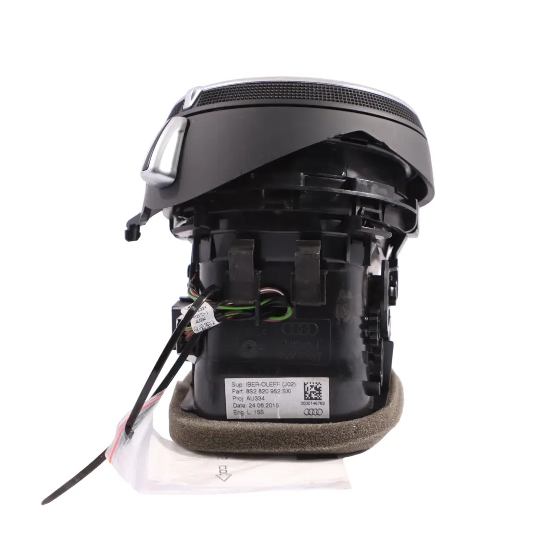 Dashboard Dash Heater Air Vent Centre Right O/S to Audi TT FV with Part number 8S2820952 Audi TT FV Dashboard Dash Heater Air Vent Centre Right O/S - SKU RHD-8S2820952 - Part number 8S2820952