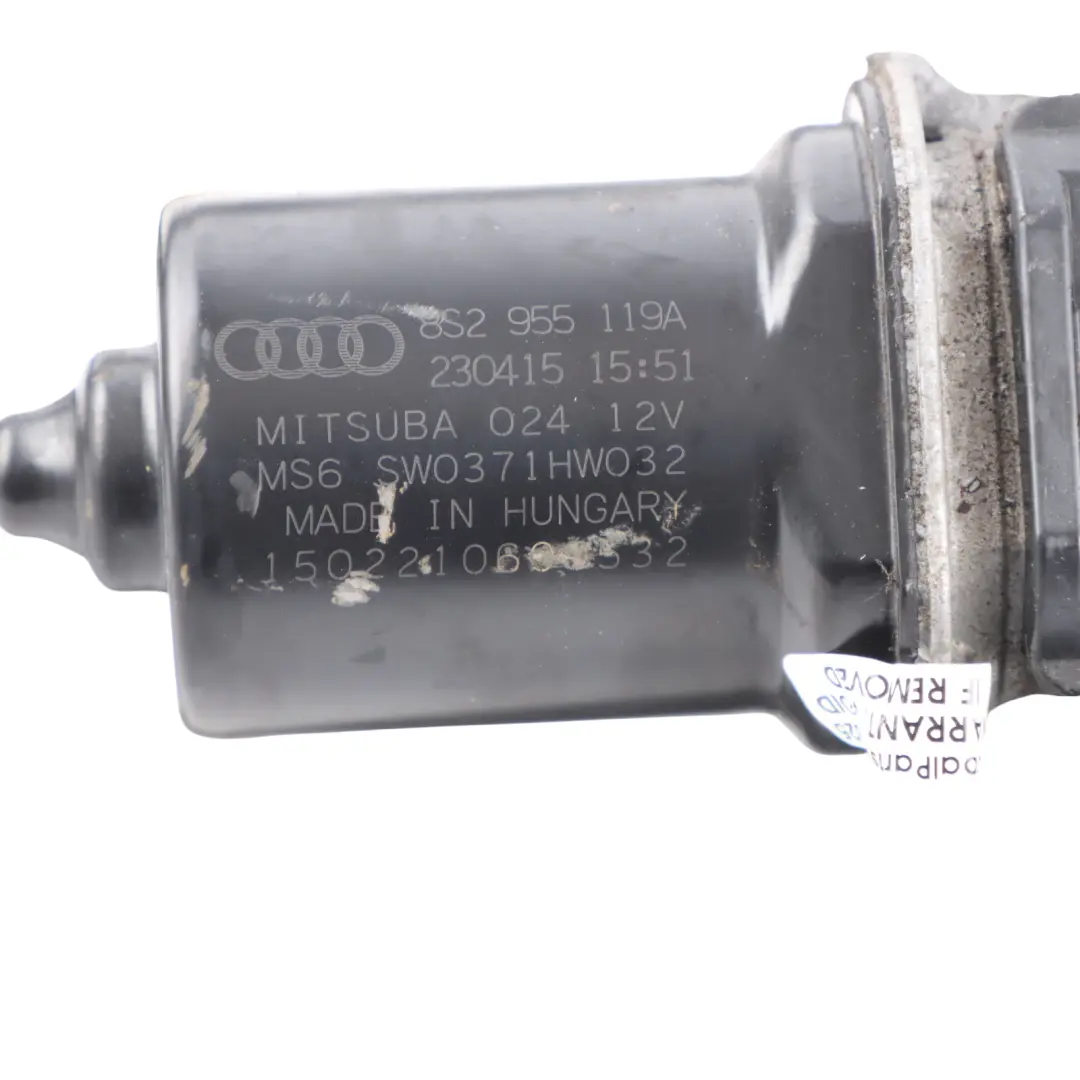 8S Motor Front Windscreen Wiper System Linkage to Audi TT with Part number 8S2955023 Audi TT 8S Motor Front Windscreen Wiper System Linkage - SKU RHD-8S2955023 - Part number 8S2955023