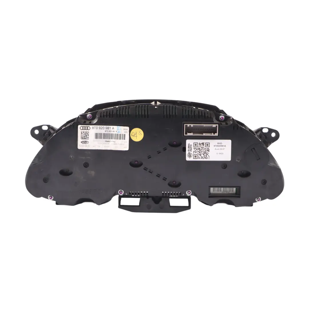 Audi A5 8T Petrol Engine Instrument Speedometer Clocks Manual X - SKU RHD-8T0920981A - Part number 8T0920981A