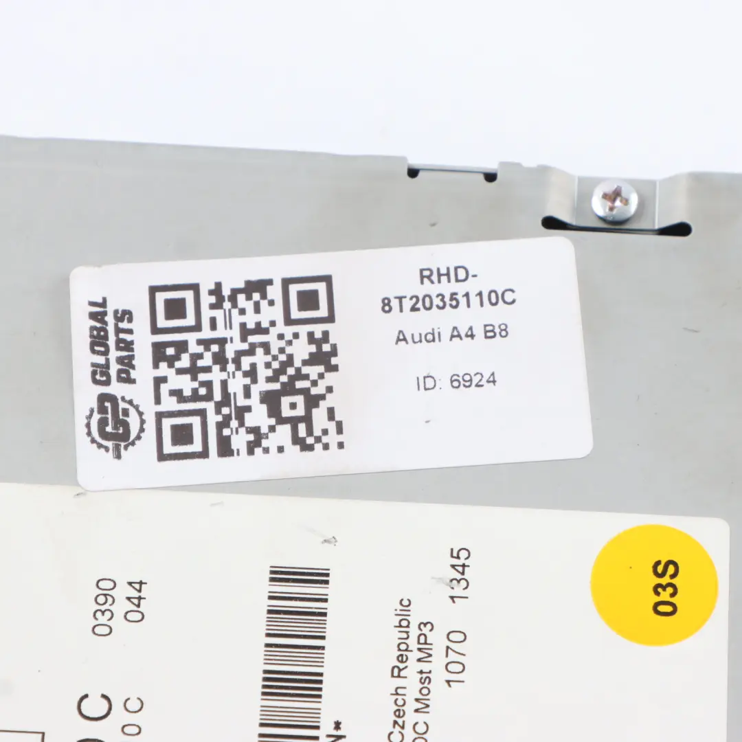 Audi A4 B8 Disc CD Changer Player Reader System ESP Switch - SKU RHD-8T2035110C - Part number 8T2035110C