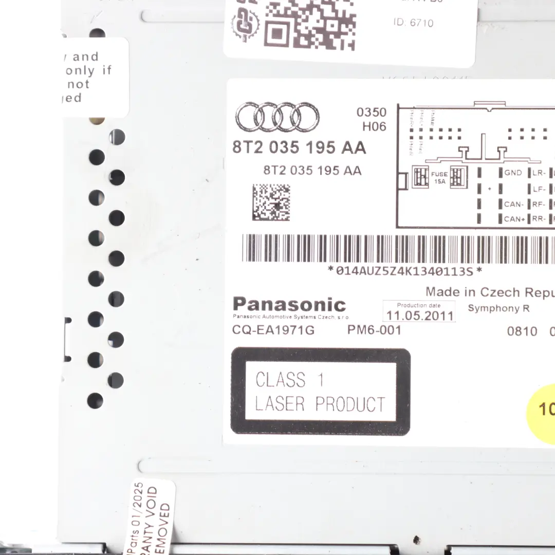 Player Audio Audi A4 B8 A5 8T Stereo Radio Head Unit to CD with Part number 8T2035195AA CD Player Audio Audi A4 B8 A5 8T Stereo Radio Head Unit - SKU RHD-8T2035195AA - Part number 8T2035195AA