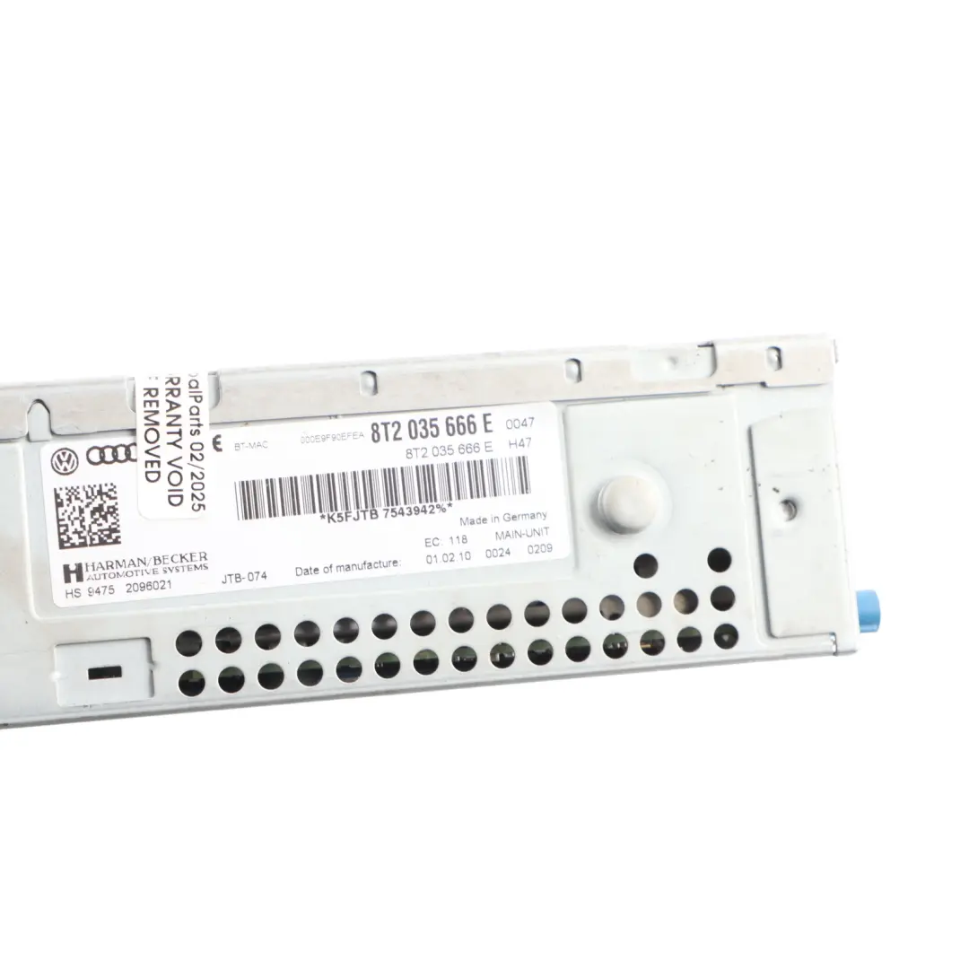 Audi A4 B8 Multimedia Radio CD DVD Player MMI Head Unit - SKU RHD-8T2035666E-1 - Part number 8T2035666E
