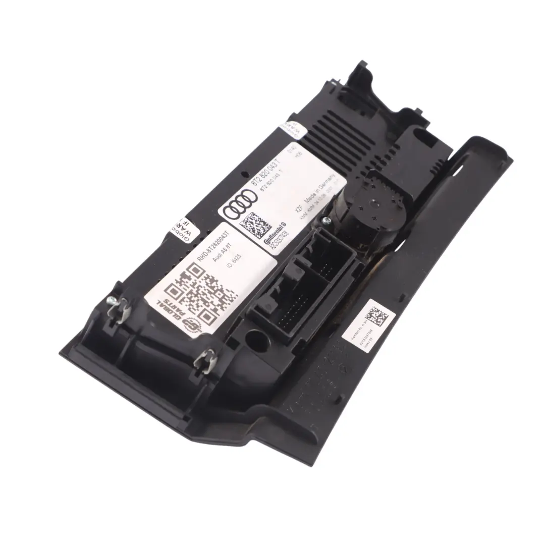 Audi A5 8T A/C Air Condition Climate Control Heated Seat Panel - SKU RHD-8T2820043T - Part number 8T2820043T