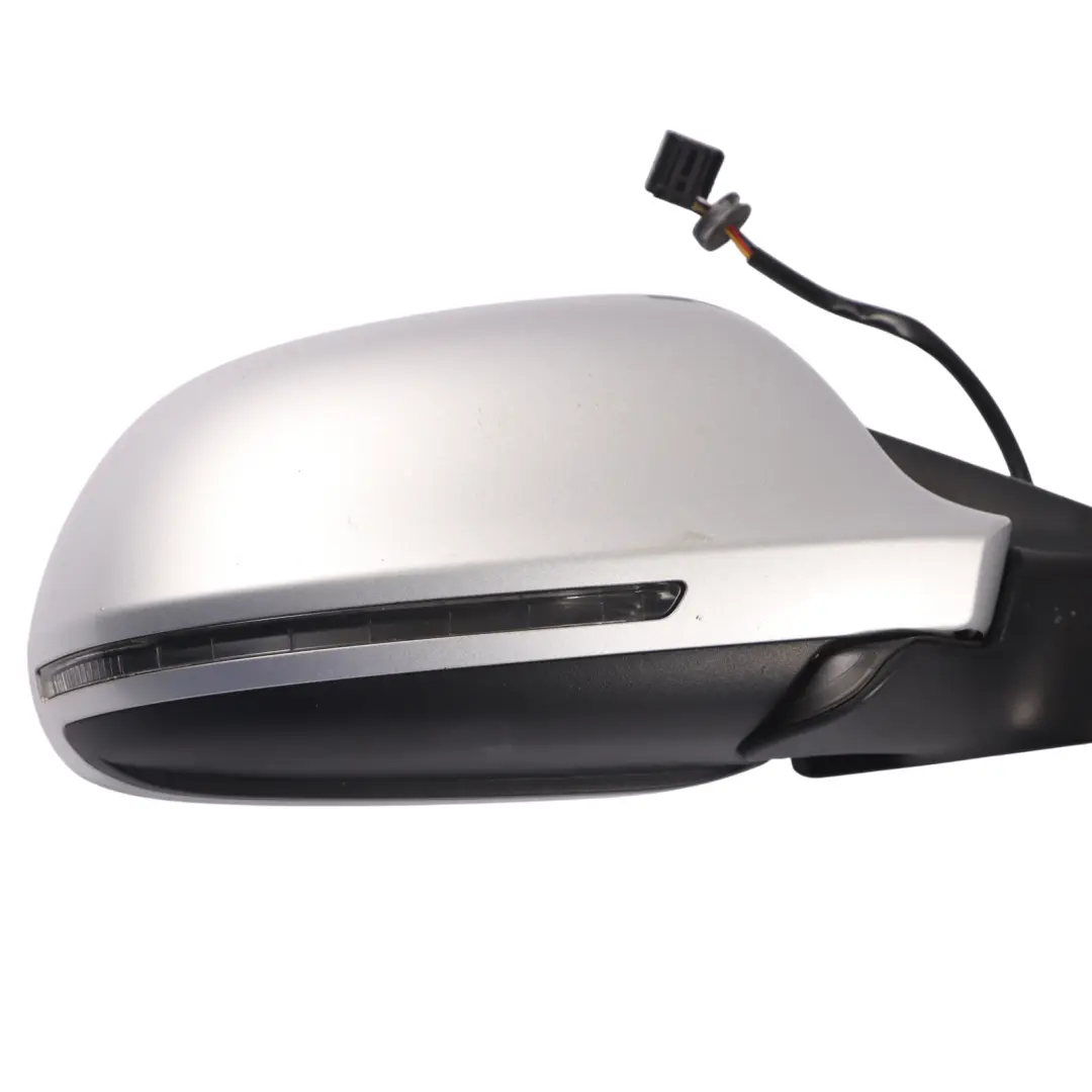 Audi A5 S5 8T Door Wing Mirror Base Front Right O/S Ice Silver X7W - SKU RHD-8T2857410D-ICS - Part number 8T2857410D