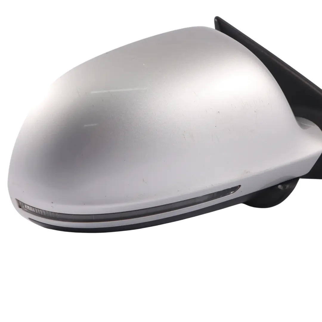 Audi A5 S5 8T Door Wing Mirror Base Front Right O/S Ice Silver X7W - SKU RHD-8T2857410D-ICS - Part number 8T2857410D