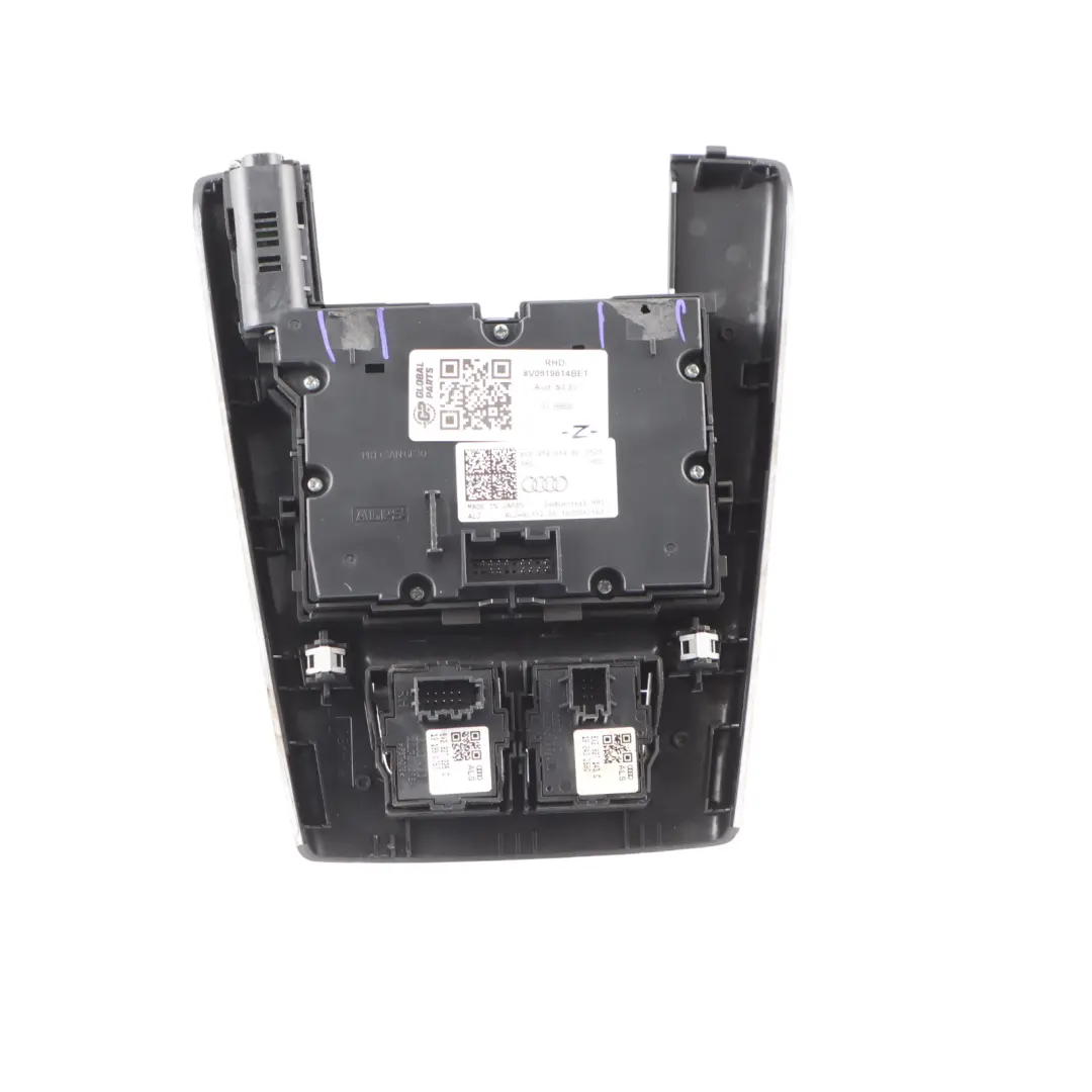 Controller Center Media Sat Nav Console Trim Cup Holder Automatic to Audi A3 S3 8V with Part number 8V0919614BE1 Audi A3 S3 8V Controller Center Media Sat Nav Console Trim Cup Holder Automatic - SKU RHD-8V0919614BE-1 - Part number 8V0919614BE1