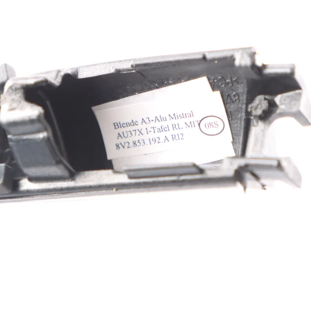 Audi S3 8V Dashboard Trim Console Cover Panel - SKU RHD-8V2853192A - Part number 8V2853192A