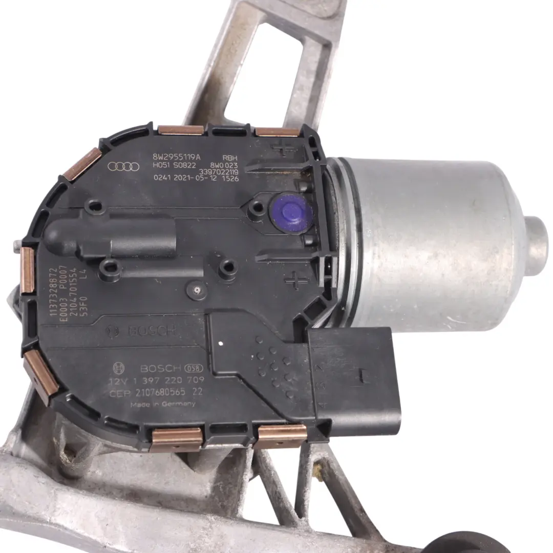 Wiper Linkage System Front Windscreen Windshield Motor to Audi A4 B9 with Part number 8W2955023B Audi A4 B9 Wiper Linkage System Front Windscreen Windshield Motor - SKU RHD-8W2955023B - Part number 8W2955023B