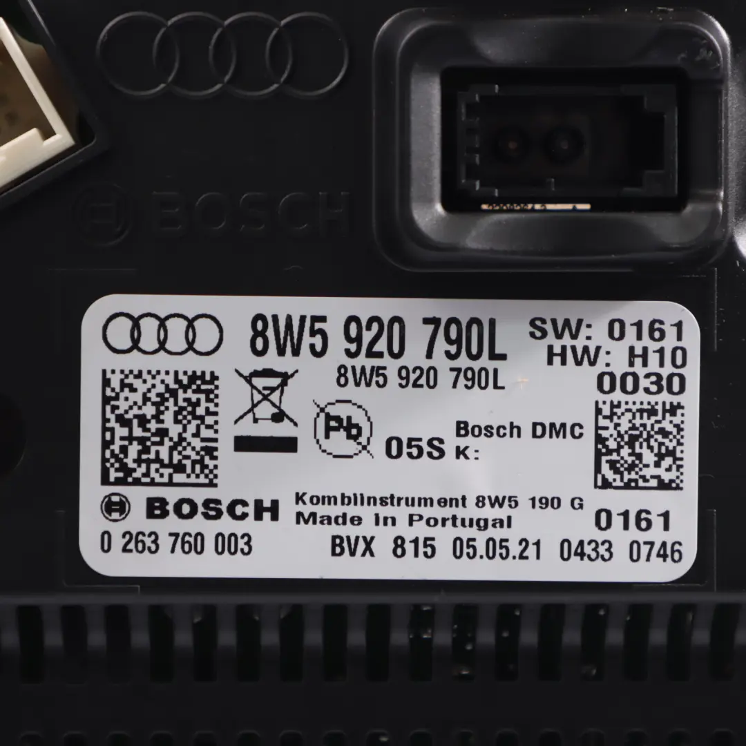 Audi A4 B9 Diesel Virtual Instrument Cluster Speedo Clocks Automatic - SKU RHD-8W5920790L - Part number 8W5920790L