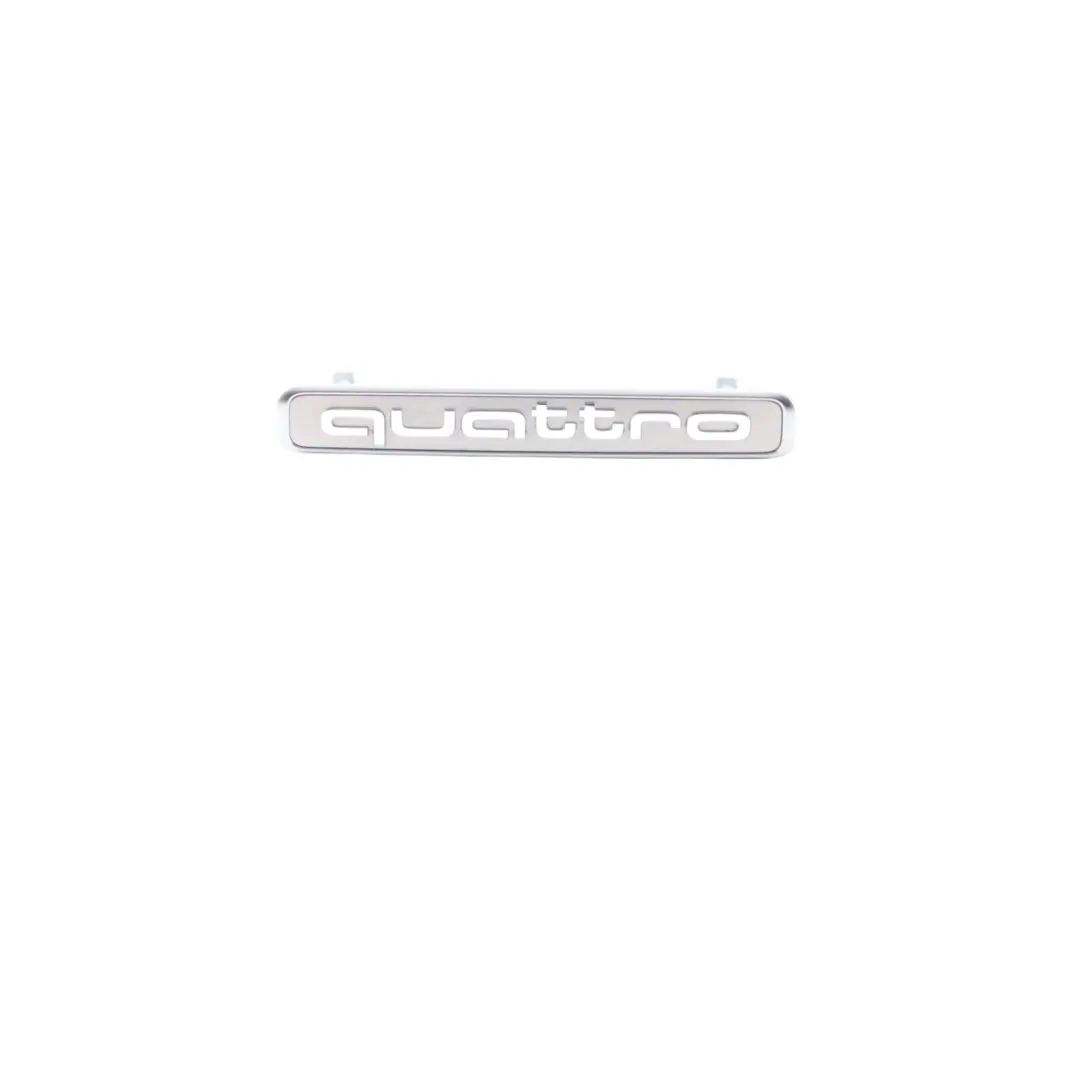 Dashboard Trim Emblem Lettering Quattro to Audi A1 8X with Part number 8X2853191 Audi A1 8X Dashboard Trim Emblem Lettering Quattro - SKU RHD-8X2853191 - Part number 8X2853191