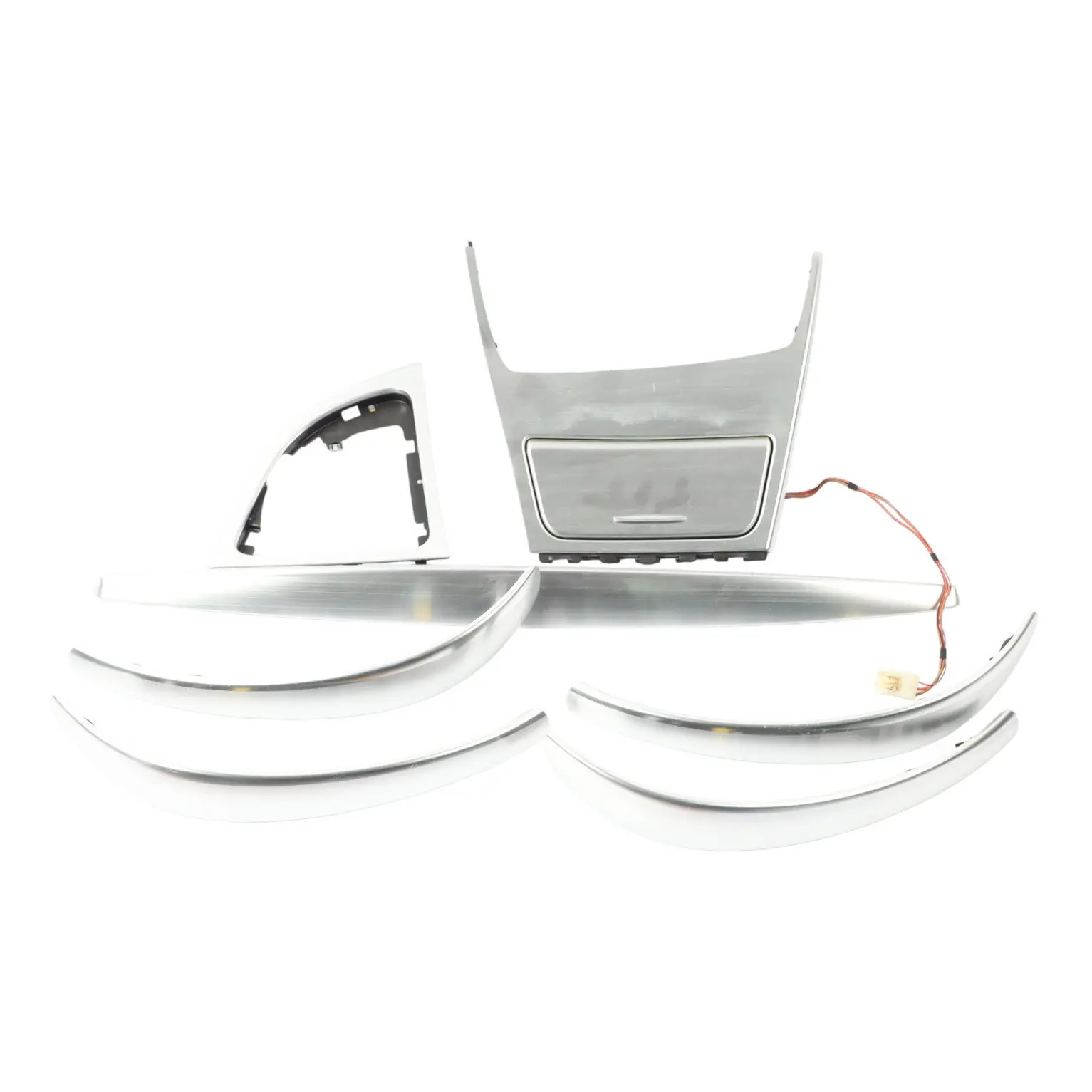 BMW 1 Series 2 E87 LCI Ashtray Trim Set Dash Dashboard Aluminium Akzentschliff