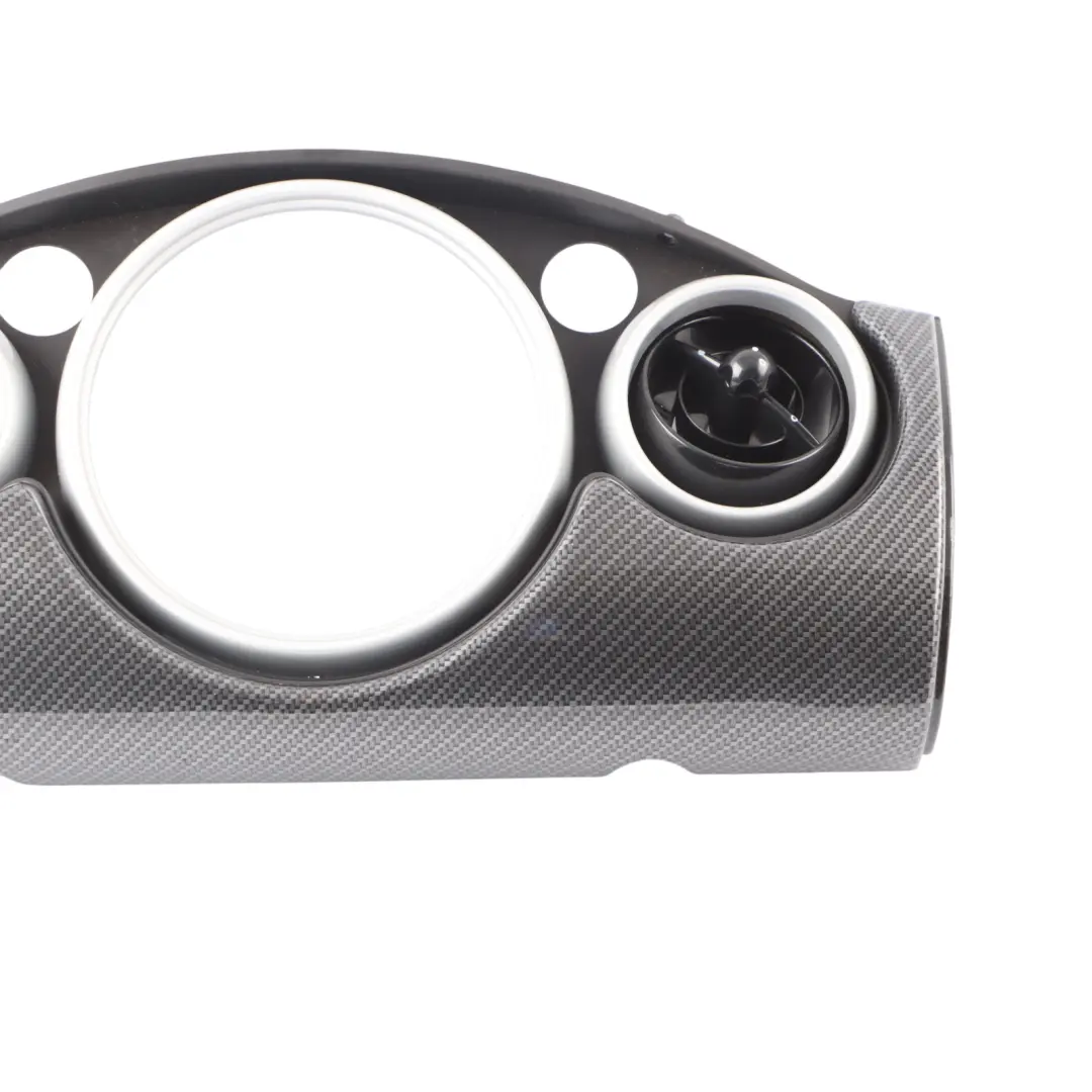 Dashboard Panel Trim Cover Alloy Patina Chrome Set to Mini Cooper 4 R50 R53 with Part number 9141916 Mini Cooper 4 R50 R53 Dashboard Panel Trim Cover Alloy Patina Chrome Set - SKU rhd-9141916-4 - Part number 9141916