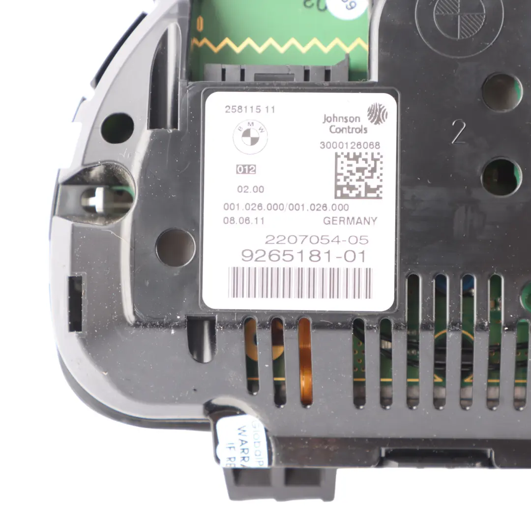 Instrument Cluster BMW F10 F11 Diesel Speedo Meter Clocks Automatic to with Part number 9265181 Instrument Cluster BMW F10 F11 Diesel Speedo Meter Clocks Automatic - SKU RHD-9265181-2 - Part number 9265181