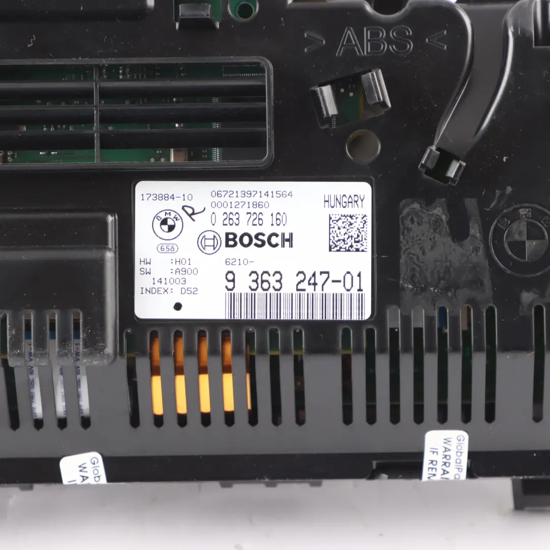 Instrument Cluster Speedo Clocks Automatic Diesel to BMW F10 F11 LCI Diesel with Part number 9363247 BMW F10 F11 LCI Diesel Instrument Cluster Speedo Clocks Automatic Diesel - SKU RHD-9363247 - Part number 9363247