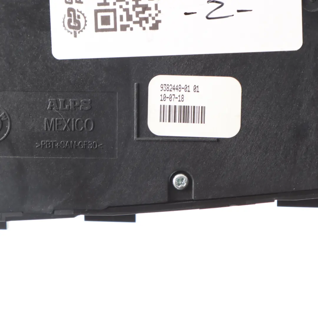 Switch Power Seat BMW F20 F21 F22 F23 F30 Control Memory Front Right O/S to with Part number 9382448 Switch Power Seat BMW F20 F21 F22 F23 F30 Control Memory Front Right O/S - SKU RHD-9382448 - Part number 9382448